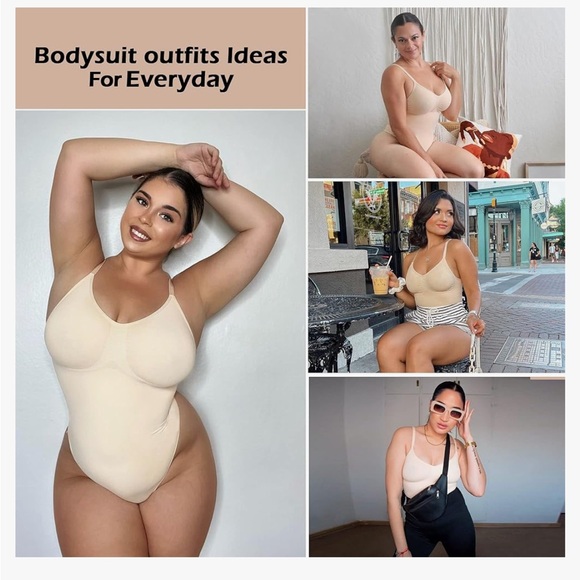 NWT Shaperx Shape-wear Thong Bodysuit - Picture 4 of 7